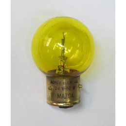 AMPOULE LAMPE 12 V. 36/36 W. 3 ERGOTS CODE PHARE JAUNE