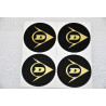 ARD02 4 stickers autocollants centre de roue DUNLOP